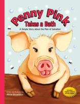 Christian children's books by Alicia Broaddus, Penny Pink Takes a Bath, Hearts Won